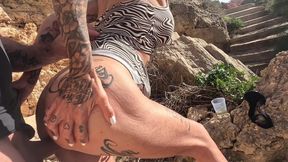 Wild Beach Vacation - Hot Tattooed MILF Gives a Stranger the Ultimate Pleasure!