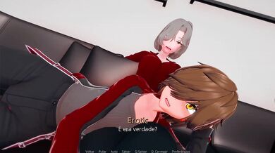 Twisted hentai game stepsister thigh job rubs me raw