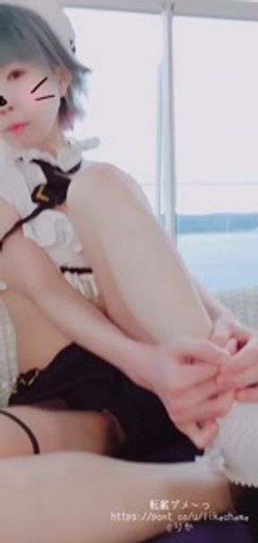 [intro] VTuber Nazuna I begged a cosplayer to give a blowjob during a movie shoot at a seaside hotel