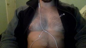 Damon Chatting and Showing His Hairy Chest