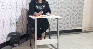 Young Latina's ass destroyed by big black cock before dinner