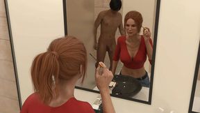 My Stepbrother's Wife #58 - Jennifer was looking at John 's cock while he picked up the towel - Demo