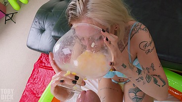 ANAL Lila Storm SPEW RECYLING PISS SLUT - She is degraded and slapped about