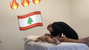 Asian masseuse flaunts off big cock then gives happy ending massage