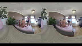 LOVITA FATE VR VIDEO PART TWO &ndash_ BEHIND THE SCENES - LITTLE PUSSY CUTIE STRETCHED OUT in MASSIVE COCK THREESOME