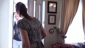 Busty MILF Keira fucks step-daughter's boyfriend