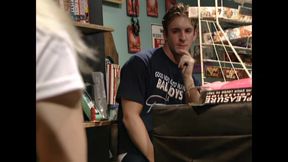 An Intense Video Store Fuck for the Eager Young Britni