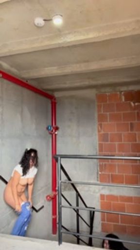 Shhh! Exhibitionist caught touching herself in public
