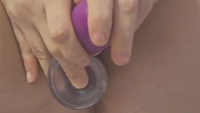BBW dildo fucking & double pussy penetration DP