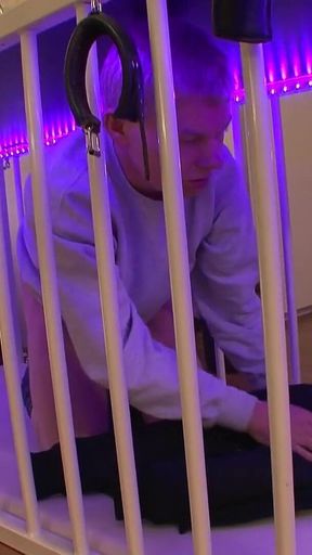 Hot domination and bdsm by sexy girls whipping men