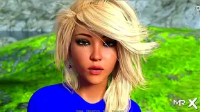 Lakeside Allure: Busty Babe Teases Danger in Horny Hentai Fantasy