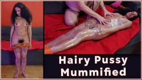 Hairy Pussy - Mummified | Full HD 1080p | Bondage - Bisex - Wand