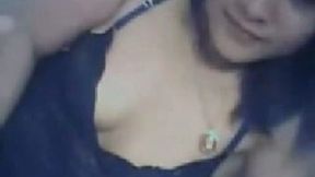 Erotic homemade solo with me flashing my natural Asian tits