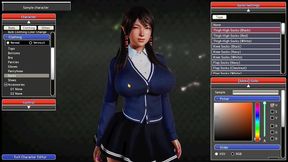 Big-Titted Anime Waifu Gets Creative in Honey Select Character Creation With Yakuza Meme Music