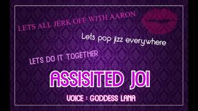 Assisted Masturbation Lets All Jerk off with Aaron and Pop Jizz Everywhere JOI