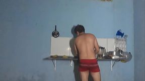 Flakael fazendo servi&ccedil_o de casa de cueca