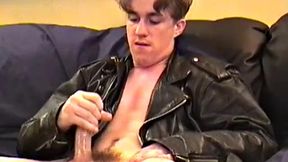 Back for more fun, 18 year old Mike drops his pants and before you know it his legs are in the air as he plays with his ass and cock
