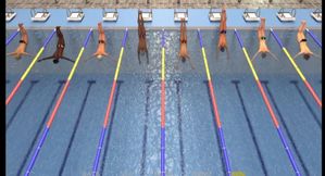 The desired first place for the Male Swimming Athletes.