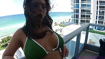 Milf's BBC Vacation Fuck in Miami Penthouse Balcony