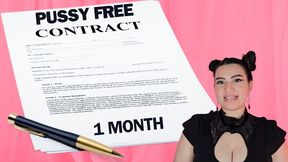 Pussy Free Pledge Contract - Real 1 Month Pussy Free Guidance by Countess Wednesday - Pussy Denial, Sexual Rejection, Loser Porn, and Loser Lifestyle MP4 1080p