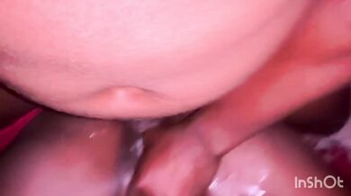 POV ruined when army boyfriend's condom slipped off and his black pussy took over