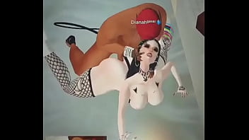 Hentai-Safada dando o cuzinho e gemendo
