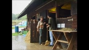 The Stable Boy Wildly Fucks a Blonde City Slut