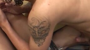 ”Long haired Latino twink barebacks his BF sweet butt”