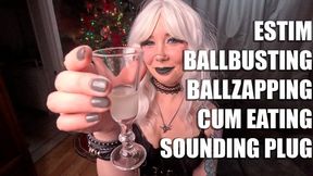 Prostate ESTIM milking with Ball humbler device!