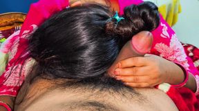 Hot  girl giving her best blowjob