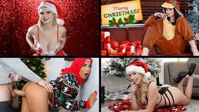 Alice, Maya, and Scarlett in a steamy winter threesome