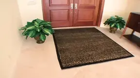 Brunette Latina Samira sucks cock before getting fucked