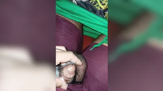 Oiled twink strokes big black cock in solo handjob