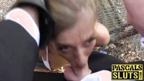 ”Young sexy girl Silvia Dellai creampied after assfucking domination”