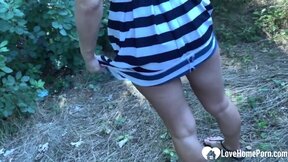 ”Banging Mature Housewife's Both Fuck Holes Hardcore Outdoors”