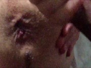 Tight cum dump gets loaded with hot cum.