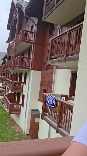 First Small French Squirt on a Balcony in the Mountains