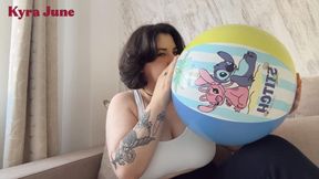Intex Beach Ball Non-Pop Inflation and Tease