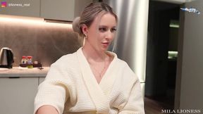 Stepsister begs for cock after losing bet