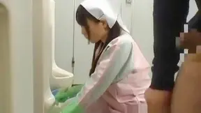 JAV Star Sips Her Golden Nectar – Hot Naughty Bathroom Moment!