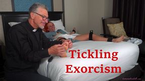 Tickling Exorcism - Sunnie And Antickl Religious Tickle Fetish With Priest Foot Tickling on Ticklish Feet MOBILE