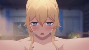 Sexy Jean from Genshin Impact Shows Off Boobs in Steamy Hentai Sex Scene