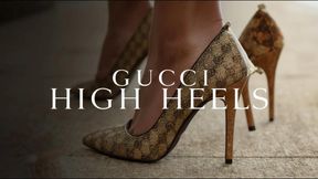 Gucci High Heels in Control – Toe Tapping & Pedal Pumping Fetish