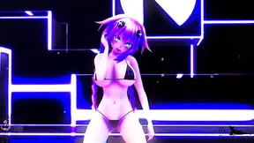 Purple-Haired Goddess Takes Rough Ride in Steamy Neptune MMD Fantasy