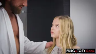 Coco Lovelock gives her stepdad a wild blowjob