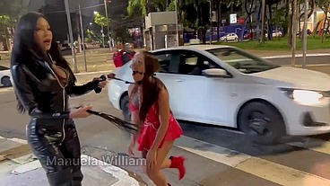 Submissa pra dominadora trans! Fui feita de putinha pela famosa Vanessa Jhons