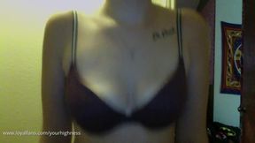 Sexy Titties Bouncing while running up and down some stairs