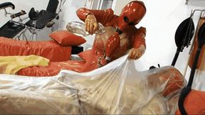 Rubber nurse, the latex patient and the plastic piss-sack session - Part 1 of 2