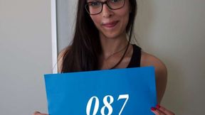 ”Ashely Ocean at her first porn casting”