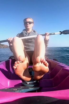Bare Feet JOI Kayak Tease - Risky Outdoor Soles in Public Bare Feet JOI Kayak Tease - Risky Outdoor Soles in Public